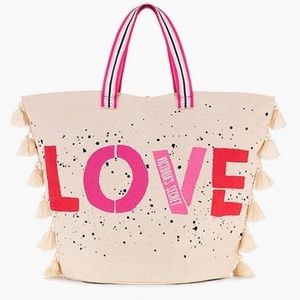 Victoria’s Secret Graphic Limited Edition Confetti Love Tassel Tote.